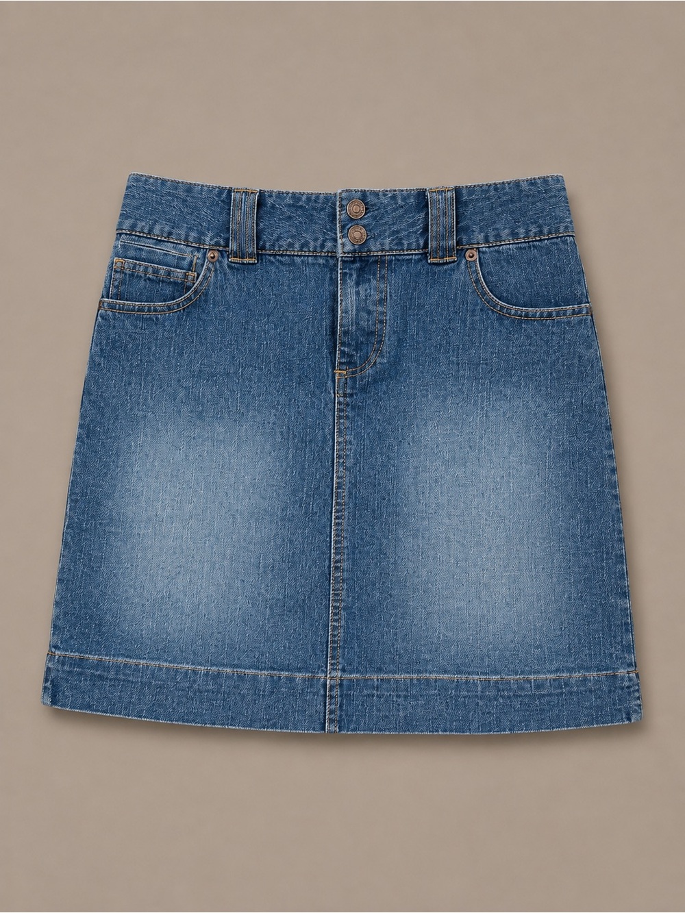 Route 66 Blue Denim Mini Skirt
